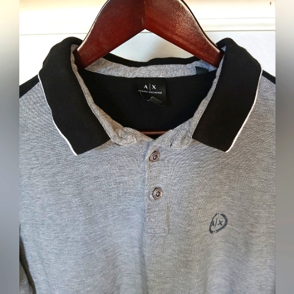 A|X Armani Exchange Men's Accent Small Circle Logo Polo Shirt Size XXL - Picture 4 of 7